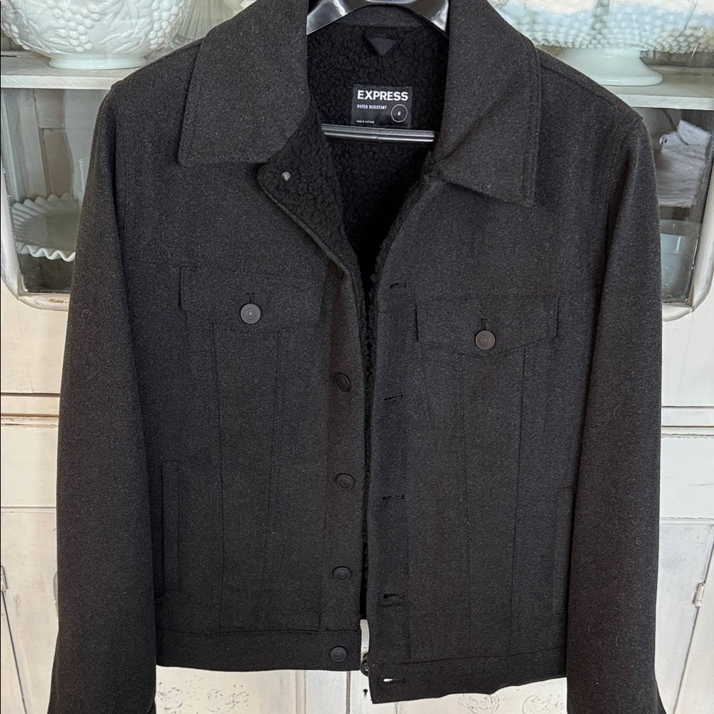 Express Black Water Resistant Jacket